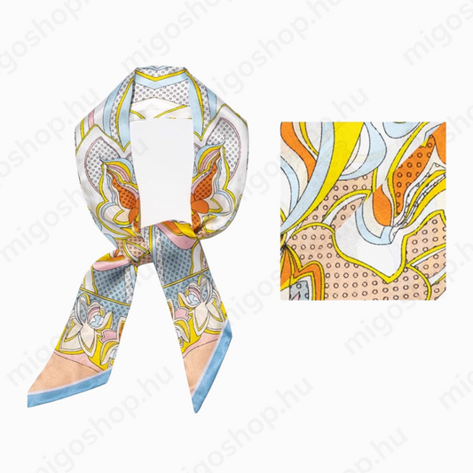 Premium mulberry silk scarf - Floral