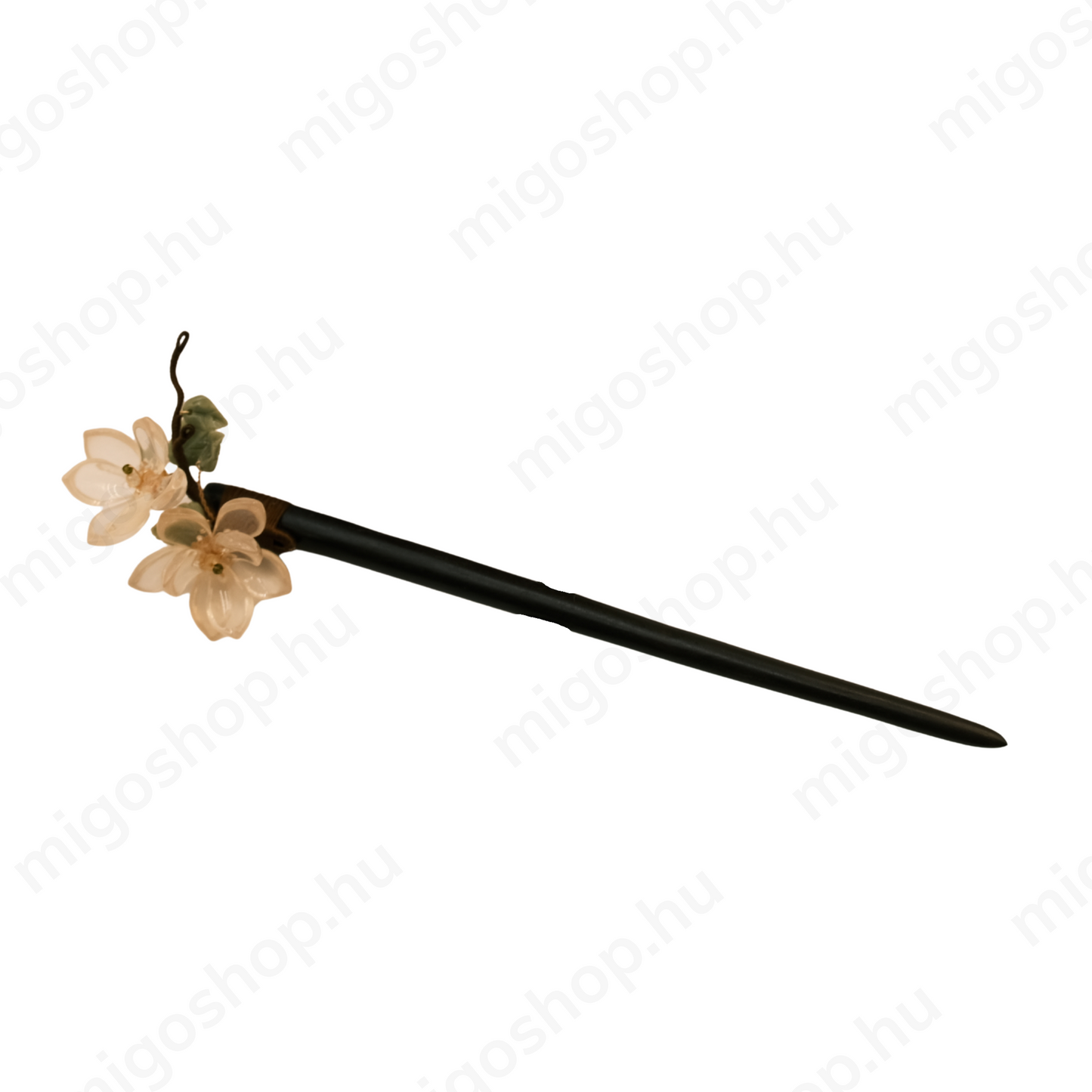 Twin Magnolia Blossoms Hair Stick- Zan