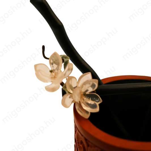 Twin Magnolia Blossoms Hair Stick- Zan
