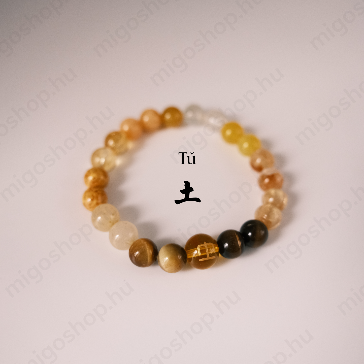Wuxing (五行) -inspired bracelet -EARTH (土 Tǔ)