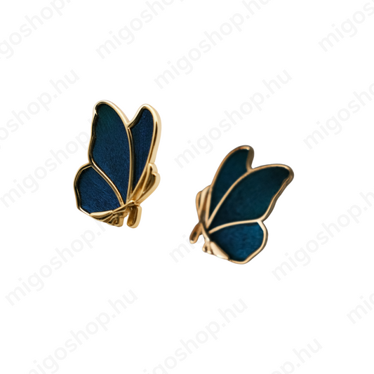 Butterfly Earrings in Kingfisher Style