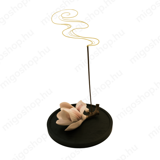 Magnolia Blossom Handmade Ceramic Incense Holder